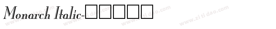 Monarch Italic字体转换